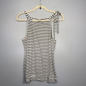 The Limited Y2K Striped Black & White Top